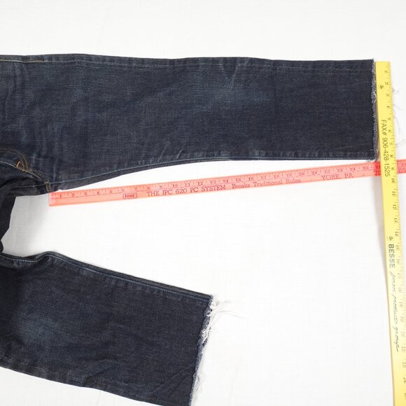 Japan Blue Selvedge Raw Denim Jeans Men's 32x26 Straight Leg Made in Japan - Picture 13 of 14
